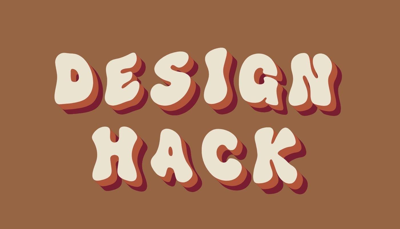 design hack graphic font